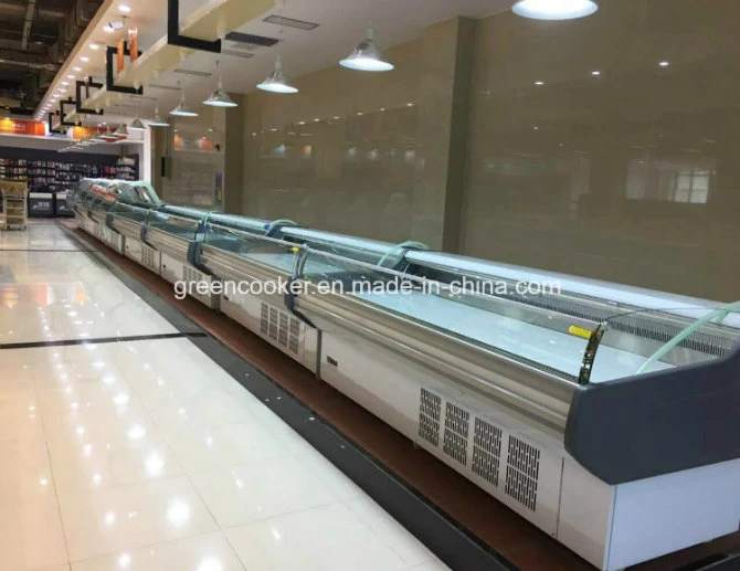 Commercial Meat Shop Butcher Equipment Service Counter Cabinet Deli Chicken Display Showcase Fridge Refrigerator